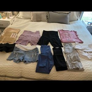 Variety of maternity shorts and leggings